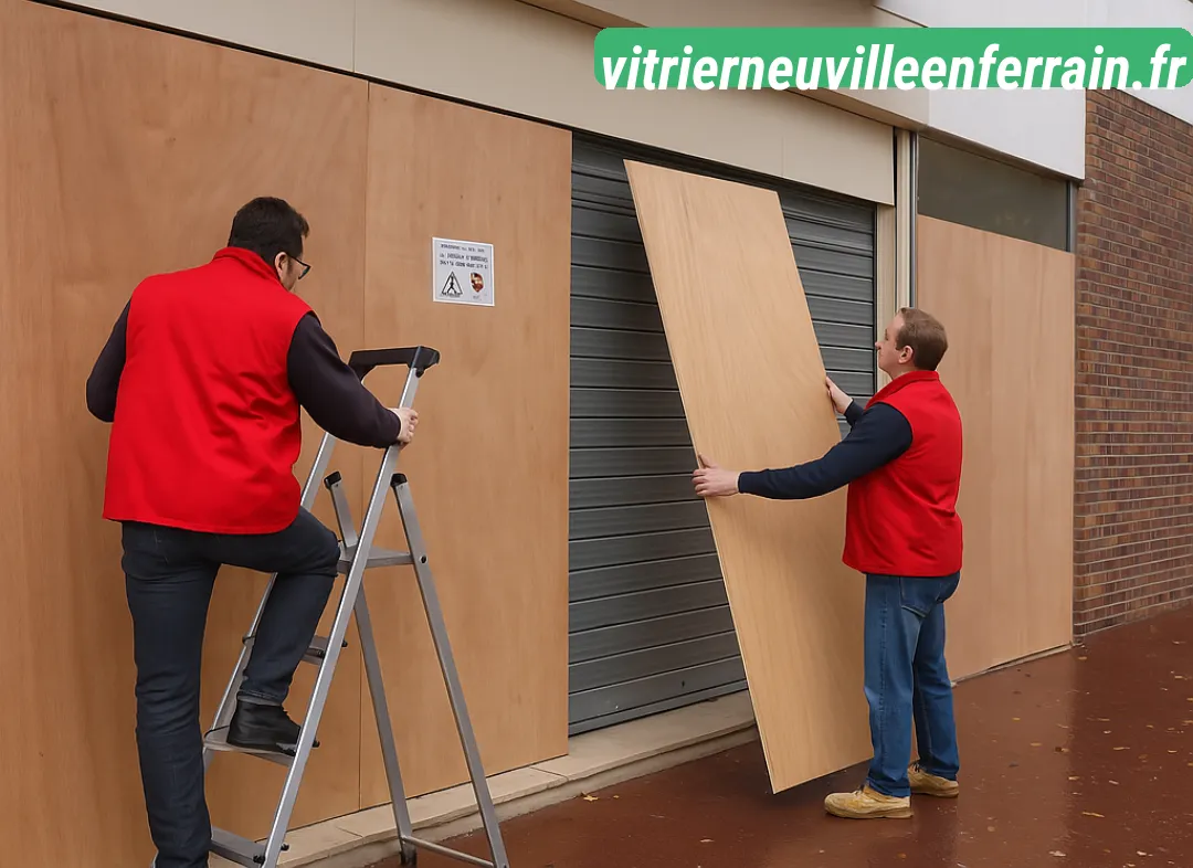 Mise en sécurité fermeture provisoire Neuville-en-Ferrain